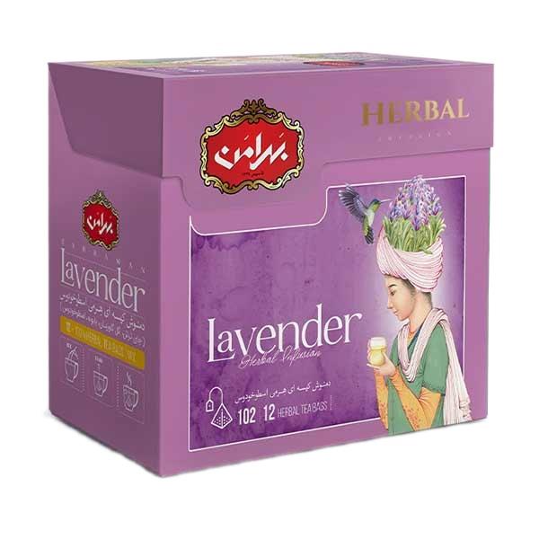 دمنوش اسطوخودوس بهرامن بسته 12 عددی